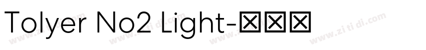 Tolyer No2 Light字体转换